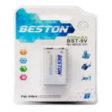 1 Pila 9v Recargable 250mah+4 Aaa Recargables 900 Mah Beston