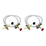 Kit 2 Pcs - Transferidor De Gas Max Chamas Com Registro