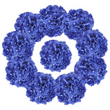 Hortensias Artificiales - Diametro 17cm - Azul Royal 10u