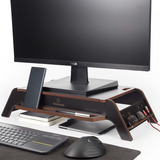 Soporte Base Eleva Monitor Pc-notebook Con Porta Celular 