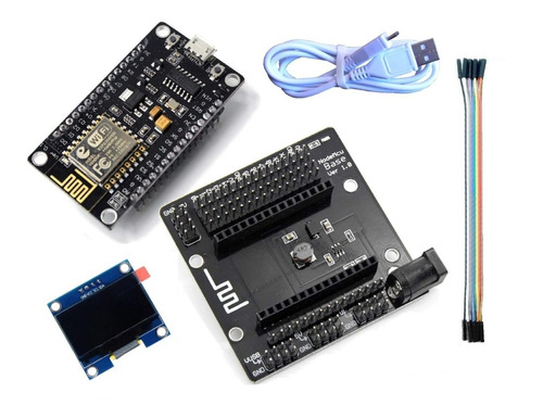 Kit Nodemcu Esp8266 Esp-12e + Base + Display Oled Ssd1306e 