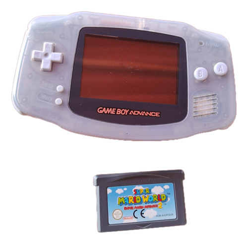 Game Boy Advance  Translúcido Console + Jogo Mario World 