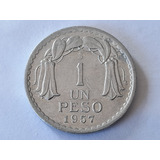 Moneda Chile 1 Peso  Aluminio 1957 (x1114-x1115