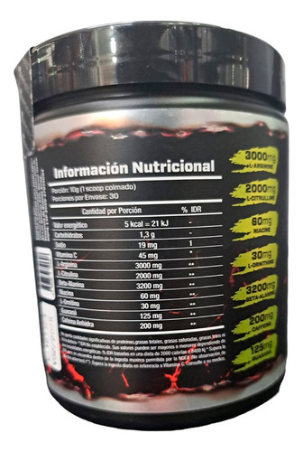 Pre Work Painlabs Lethal Paranormal 300grs Maxima Energia Sabor Grape Lime Rickey