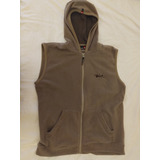 Chaleco Polar Campera Con Capucha Quicksilver Verde Militar 