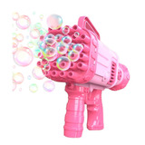 Bazooka Burbujas Pistola Recargable Juguete Luminoso Burbuje