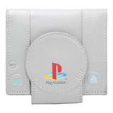 Billetera Bioworld Playstation One Color Grey De Poliéster/poliuterano - 11.5cm X 11cm X 1.5cm