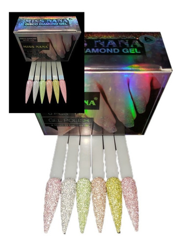 Miss Nana Reflectiva Crystal Diamond Gel Uv/led  Variante