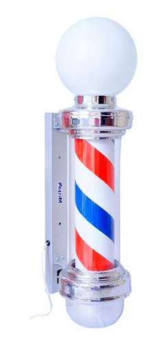 Barber Pole Gira E Ascende 75x24cm 110v Ou 220v Envio Rapido