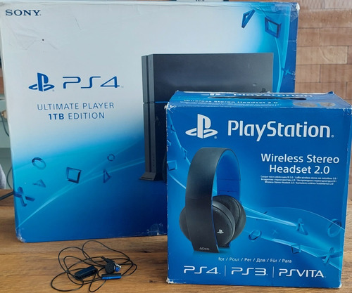 Playstation 4 Ultimat3 Player 1tb Edition - Headset De Brinde...!!! Pra Vender!!!