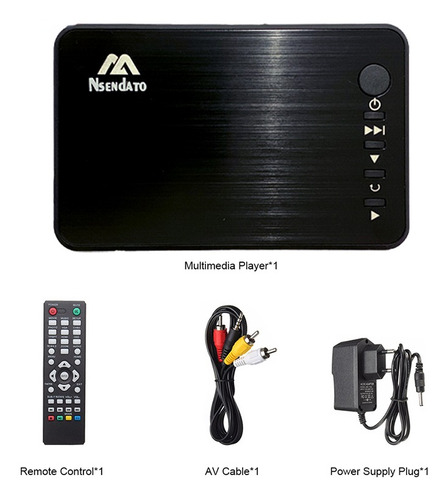 Reproductor Multimedia De Disco Duro Externo Usb Para Sd U D