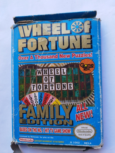 Wheel Of Fortune Family Edition Nintendo Nes