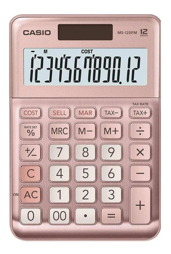 Calculadora Casio Escritorio Negocio Metalica Ms-120fm