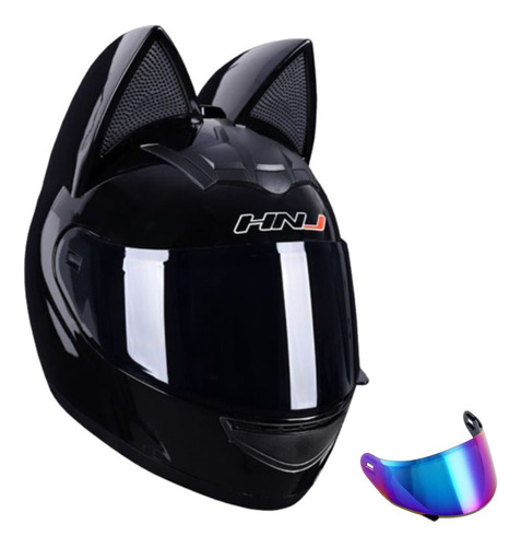 Casco Para Motociclista Deportivo Orejas De Gato Para Dama