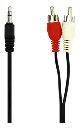 Cable De Audio 2x1 Plug 3,5 A 2 Rca 1.5mts  --generico--