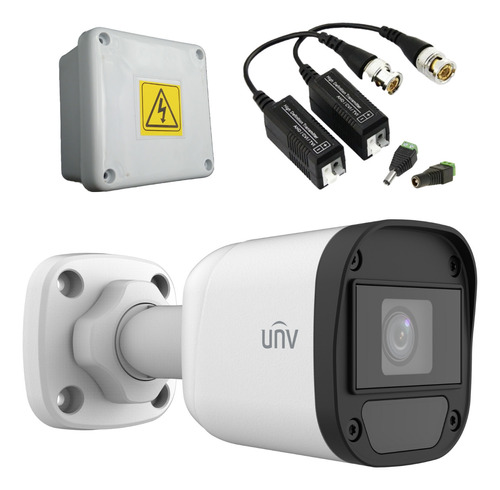 Camara Uniview Bullet 2mp + Accesorio Balun Estanca Plug