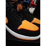 Tenis Air Jordan 1 Mid Black Orange Size 30cm