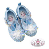 Zapatos De Cristal De Suela Blanda Frozen Elsa Princess For