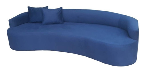 Sofa Baires Curvo Azul Navy- Exclusivo Hormiga Emergente
