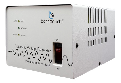 Regulador Barracuda Cr2500 1500w Refrigerador Lavadora Horno Color Blanco