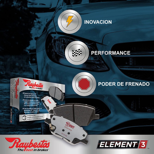 Pastillas Delanteras Honda Pilot Raybestos Element 3 Foto 5