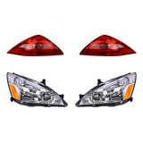 Paq Calaveras S/foco Y Faros Honda Accord 2003/2005 Depo