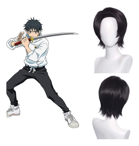 Chevvy Okkotsu Yuta Cosplay Pelucas For Hombres Jujutsu