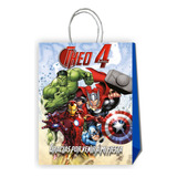 Bolsas Cumpleaños Personalizadas Avengers 10 Unidades