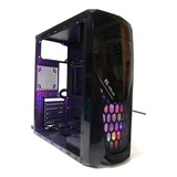 Gabinete Gamer Rgb Lateral Acrilico Usb 3.0 Mid Tow 2 Cooler