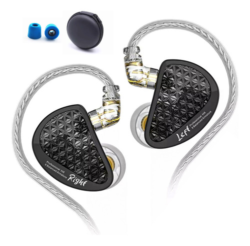 Audífonos Kz As16 De 16 Drivers Monitoreo In Ear Con Estuche