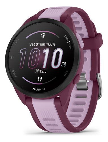 Garmin Forerunner 165 Music Amoled Granate/lila -mountravel