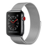 Apple Watch Serie 4 Pulso En Acero Genuino Para De 42 44 Mm