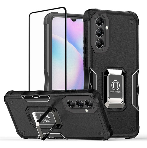 Funda Uso Rudo Anillo Magnetico Para Samsung A34 5g +mica 9d