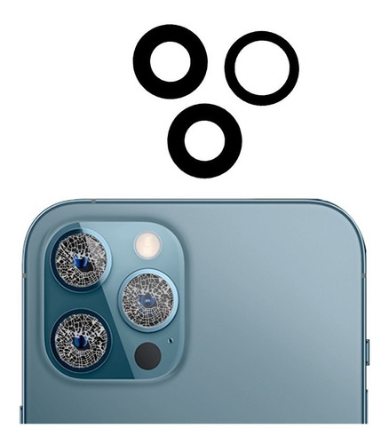 Vidrio Visor Cámara Trasera Lente Para iPhone 12 Pro Max