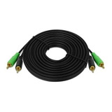 Cabo Rca 5m 4mm Preto 4 Macho Duplo Tech One Svart