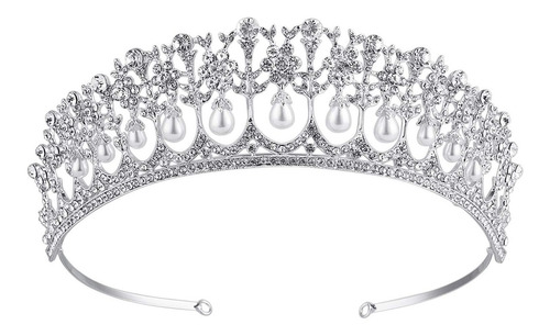Corona Tiara De Novia Estilo Princesa Diana Para Mujer, Niña