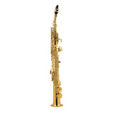 Saxofon Soprano Recto Si Bemol Laqueado Con Estuche 6433l