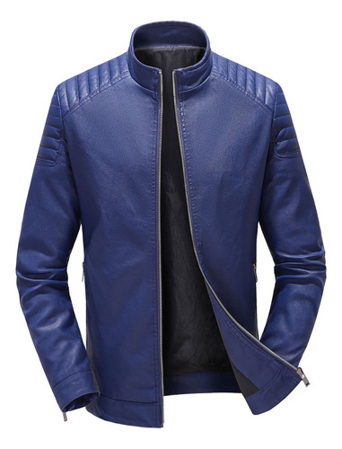 Chaqueta De Cuero Fina Para Hombre De Mostrador De Alta Gama