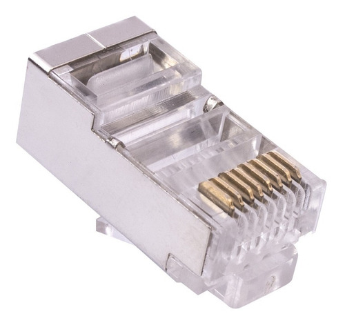 Conector Rj45 Cat5e Ftp, Metalico 10 Uni. Factura/boleta