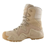 Bota Táctica Militar Outdoor Esdy  Caña Alta Impermeables  