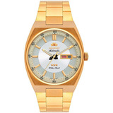 Relógio Orient Masculino Dourado Automatico 469gp087 S1kx Cor Do Fundo Branco