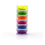 Mistura/conjunto De 6 Cores Neon Loose Powder Eyeshadow Pigm