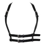 Belt Belt Leather Body Chest Chain Black
