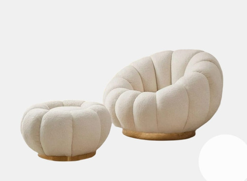 Juego Sillon Y Puff 