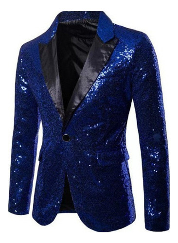 B Blazer De Hombre De Vestir Con Lentejuelas