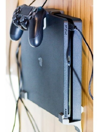 Suporte Parede Playstation 4 Ps4 Slim Vertical + Parafusos