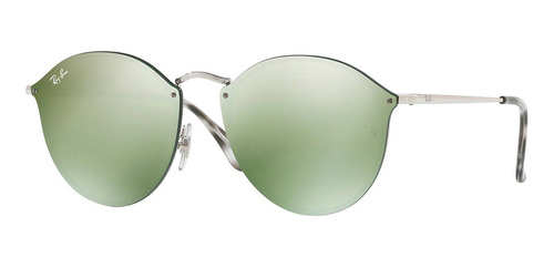 Lentes De Sol Ray Ban Blaze Round Rb3574n 003/30 59mm Plata