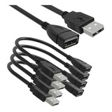 Cable Usb 2.0 Macho A Hembra, 15 Cm/4 Pack
