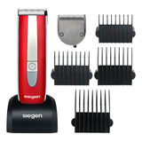 Corta Pelo Siegen Sg-8590 Cerámica + Acero Inox Rojo