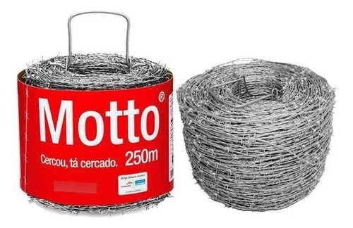 Arame Farpado Motto 500m 100% Galvanizado Garantido Belgo